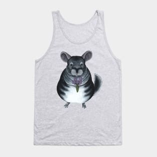 Chinchilla Holding Flowers Tank Top